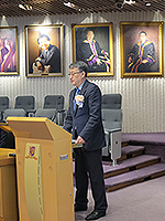 國家教育部港澳台辦公室副主任王志偉先生在講座上分享真知灼見
